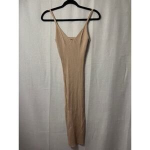 ALMOST FAMOUS GOLD GLITTERY TANK DRESS SIZE MEDIUM